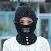 Women’s Winter Beanie & Scarf Set | Soft Fuzzy Lining | 2-in-1 Hat, Scarf & Face Cover | Cold Weather Gift