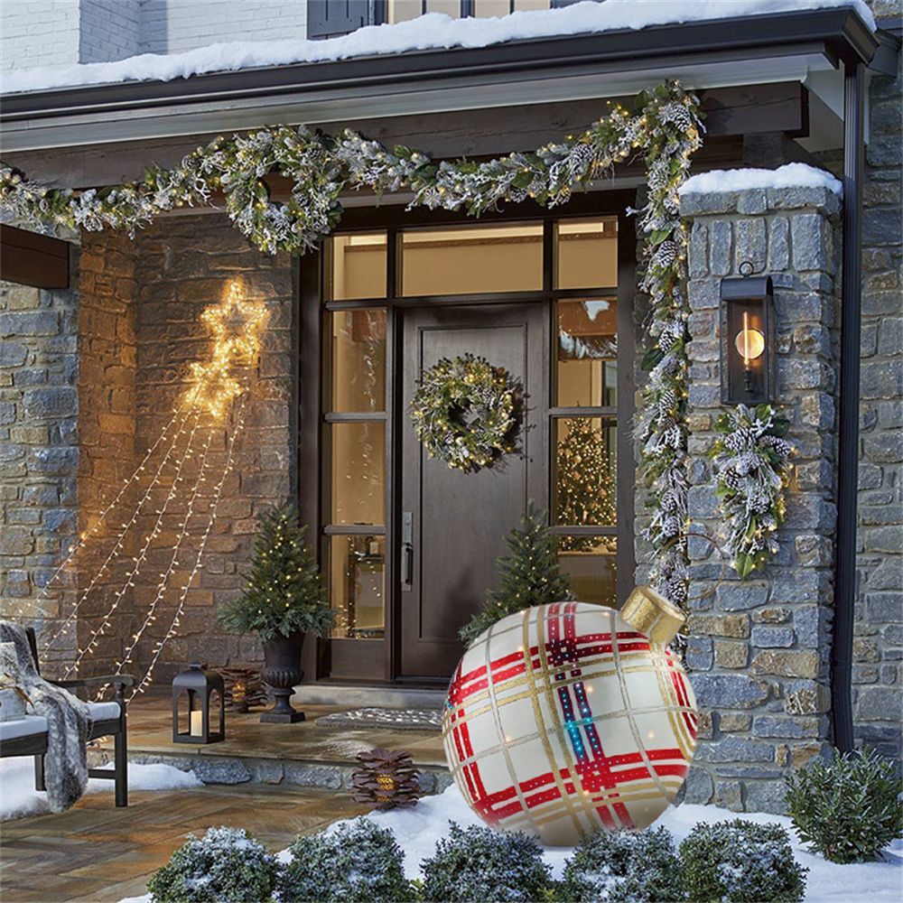 Christmas Inflatable Decoration Ball | Outdoor Yard Ornament | 60cm PVC