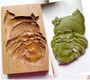 Wooden Cookie Mold Set | Engraved Pastry Stamps | Gingerbread & Biscuit Press