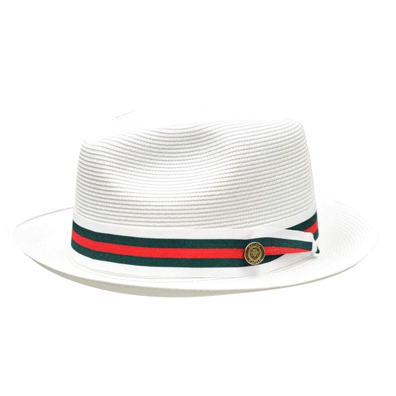 Men’s Fedora Hat | Lightweight Natural Poly Braid | 2.25" Snap Brim | Grosgrain Band & Cotton Sweatband