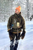 Men’s Wool Outdoor Jacket | Storm-Ready Insulated Anorak with Hood & Kangaroo Pocket