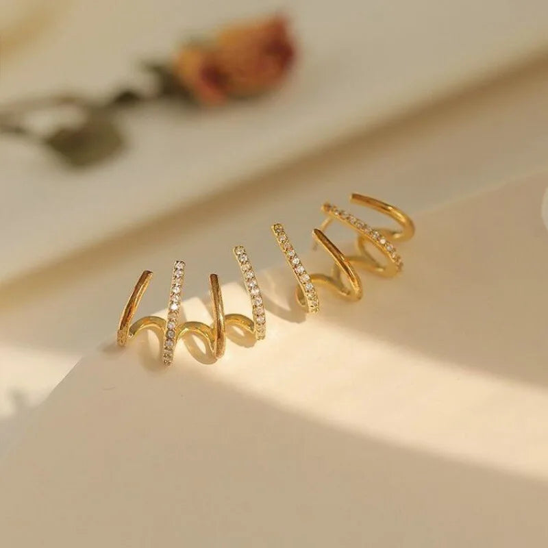 Women’s Twist Earrings | Lightweight Statement Jewelry | Hypoallergenic Finish