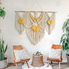 Yellow Large Macrame Wall Hanging Tapestry