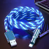 Magnetic Charging Cable | 540° Rotating Connector | Fast Charge with LED Glow