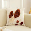 Elegant French Rose Patchwork Cushion Cover – 3D Floral Design, Decorative