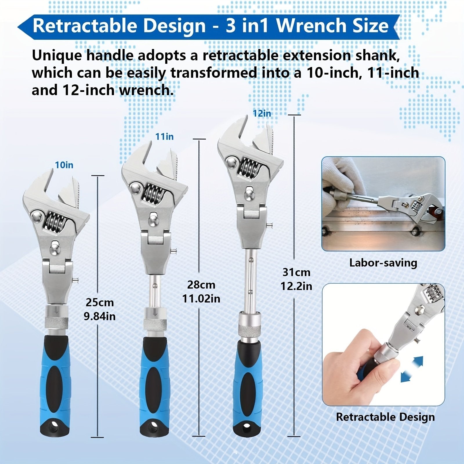 🔥HOT SALE 49% OFF - Multifunctional Retractable Wrench-unitmotor™