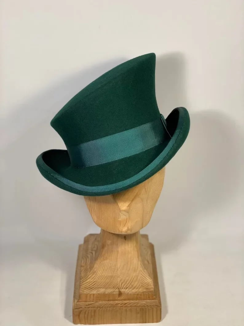 Men’s Asymmetric Top Hat | 100% Wool | Handcrafted Artisan Design