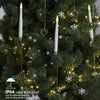 Christmas LED Tree Candles | Remote Control Flameless Lights | Set of 12 Warm White
