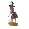 Halloween Witch Figurine | Handcrafted Resin with Realistic Hair | Collectible Tabletop Decoration | 18 in