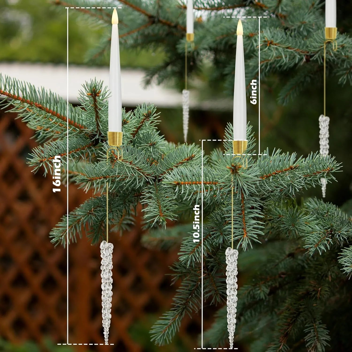 Christmas LED Tree Candles | Remote Control Flameless Lights | Set of 12 Warm White