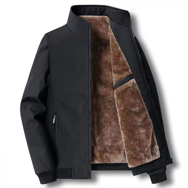Men’s Thermal Zip-Up Jacket | Tailored Fit | Warm Insulated Lining | Wind-Resistant | Stand Collar | M–3XL
