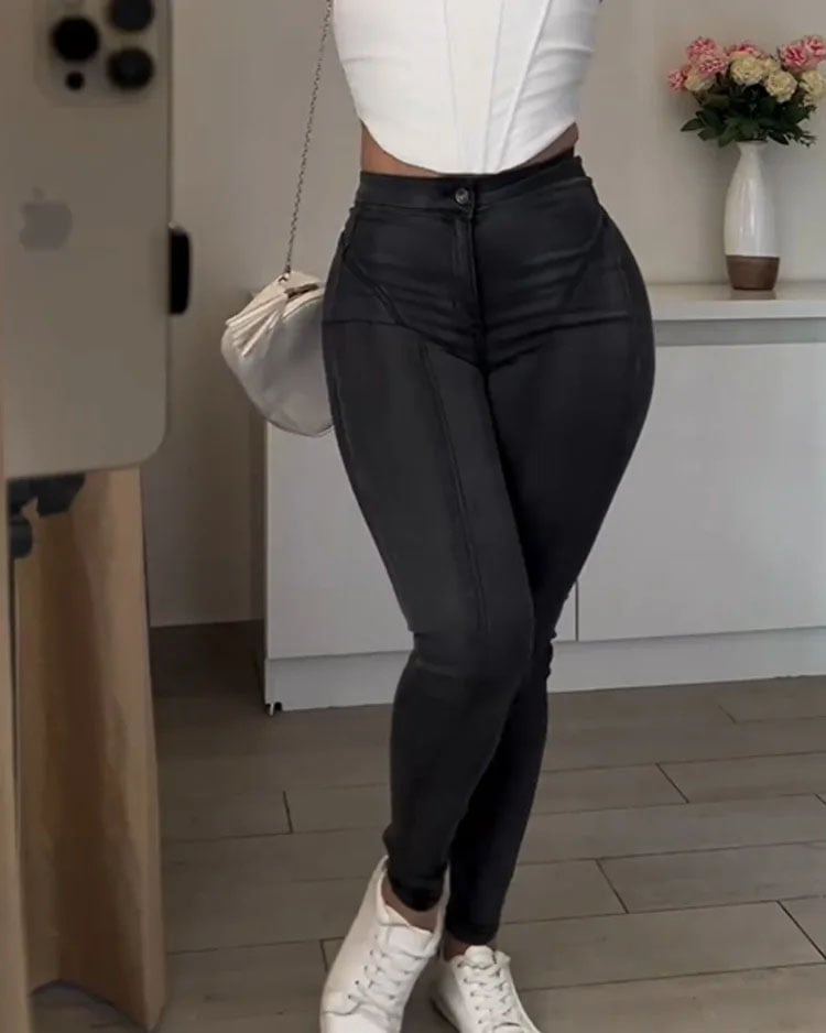 Women’s High-Waisted Stretch Jeans | Kyannah™ Mid-Rise Skinny Fit | Lightweight Denim