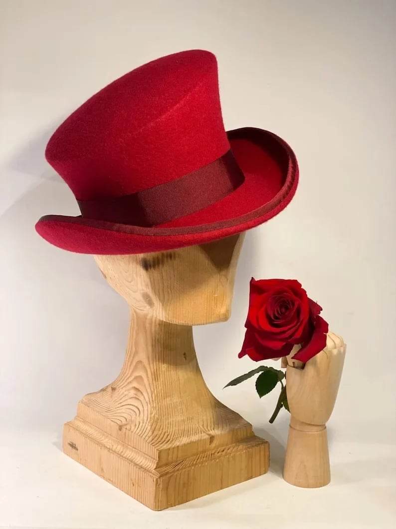 Men’s Asymmetric Top Hat | 100% Wool | Handcrafted Artisan Design