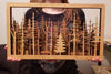 Layered Wooden Wall Art | 7-Layer Laser Cut Forest Scene with Fox | Baltic Birch