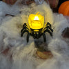 Halloween Spider LED Candle Lights | Flameless Battery Operated | Warm Yellow Glow | Indoor/Outdoor Decoration