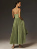 Solange - Pleated Corset Midi Dress for Ladies