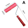 Embossing Paint Roller | Patterned Wall Decoration Tool | Rubber Roller with Handle