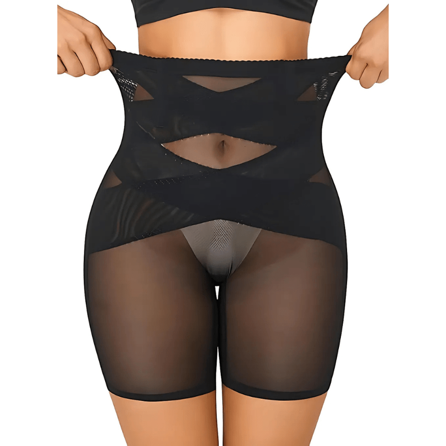 Women’s High-Waisted Shapewear Shorts | Cross Compression | Tummy Control & Booty Lift