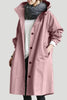 Waterproof women's trench coat with hood