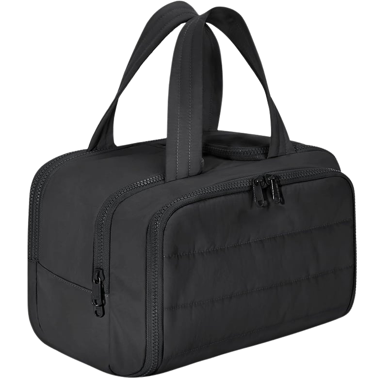 Women’s Travel Toiletry Bag | Waterproof Lining | 4 Compartments | Upright Full-Open Design | 11 × 6.3 × 9.4 in