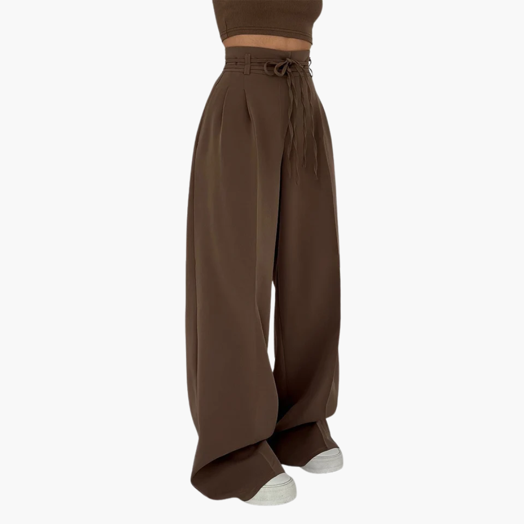 Women’s High-Waist Wide-Leg Pants | Lightweight Flowing Fit | All-Day Comfort