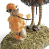 Halloween Witch Figurine | Handcrafted Resin with Realistic Hair | Collectible Tabletop Decoration | 18 in
