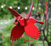 Handmade Garden Windmill | WhimsyMill™ Bird & Animal Design | Wood & Stainless Steel | Outdoor Décor