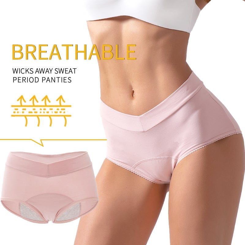 Women’s Leakproof Underwear | High-Waisted Period Panties | Reusable Cotton