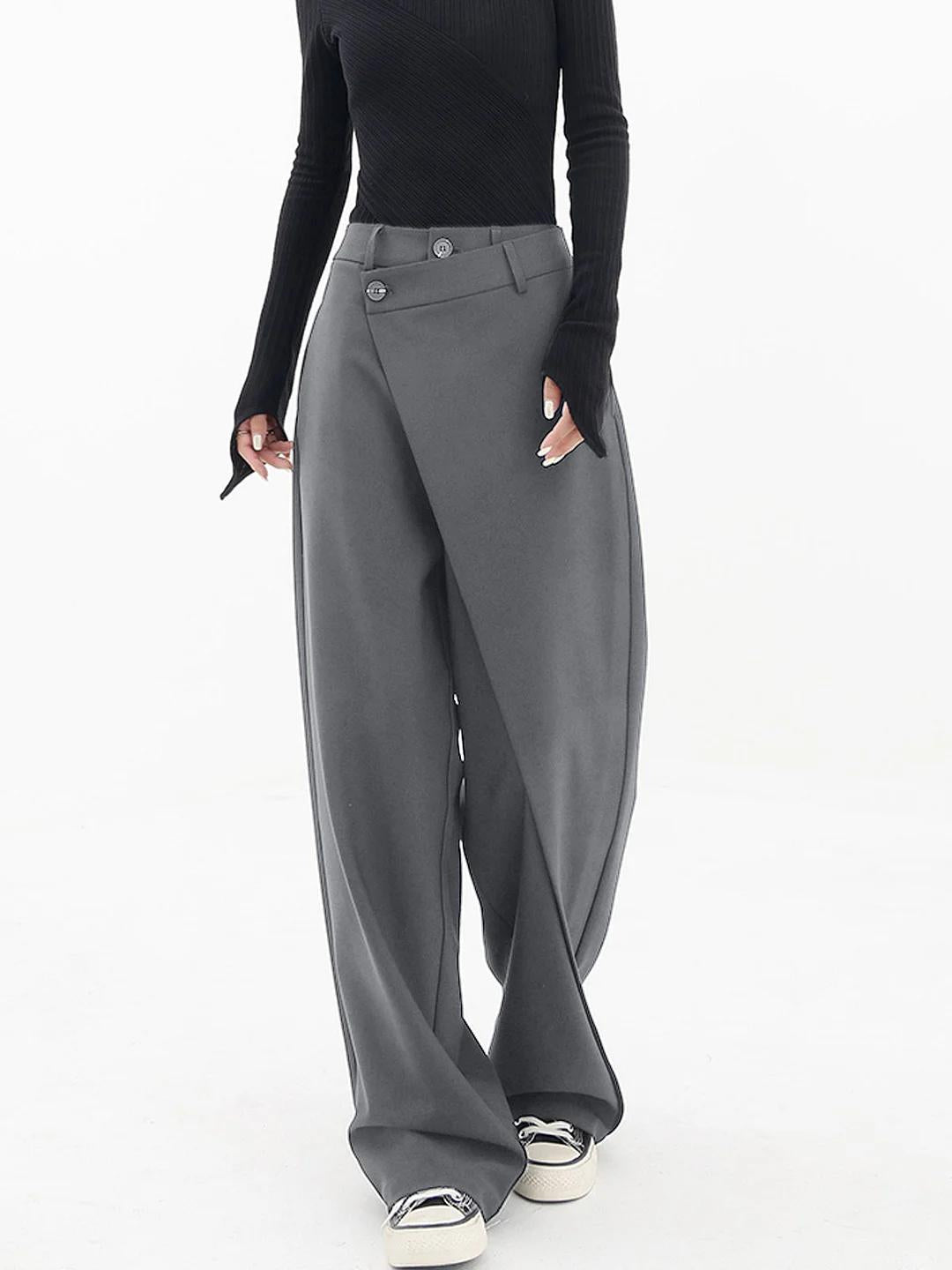 Yuli | Flattering Asymmetric Waist Women's Pants