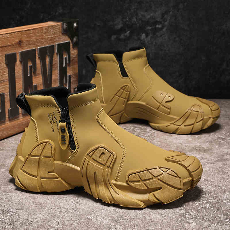 Men’s Waterproof Martin Boots | Wear-Resistant | Anti-Slip Sole | All-Day Comfort