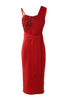 Heidi-Mode | Sequin Patch Bodycon Dress with Slit