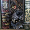 Decorative Bookends | BookNook™ Resin Sculpture | Non-Slip & Durable | Shelf Organizer