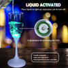 LED Wine Glasses | Light-Up Drinkware with 6 Colors | Liquid-Activated | Reusable Party Cups 4–8oz