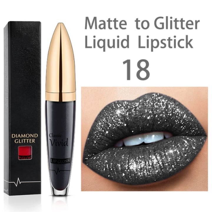 Lip Gloss Set | Long-Lasting Matte & Glitter Finish | 18 Colors | Waterproof