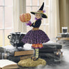 Halloween Witch Figurine | Handcrafted Resin with Realistic Hair | Collectible Tabletop Decoration | 18 in
