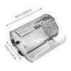 Stainless Steel Rotating Grill Basket | 360° Heat Distribution | Air Fryer Compatible
