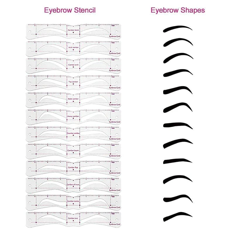 Eyebrow Stencil Kit | ArchLine™ 12-Piece Brow Shaping System | Perfect Symmetry Tool