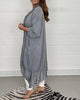 Women’s V-Neck Top | Loose Fit | Flowing Silky Fabric | Elegant Casual Blouse