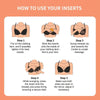 Women’s Invisible Push-Up Bra Inserts | Reusable Adhesive | Deep V Lift