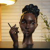 Incense Burner Statue | Artistic Resin Design | Backflow Smoke Effect | 7.8 in