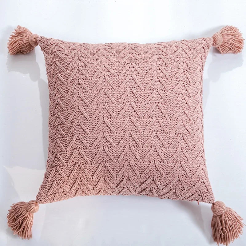 Soft Knit Chenille Cushion Cover 18x18 Inch