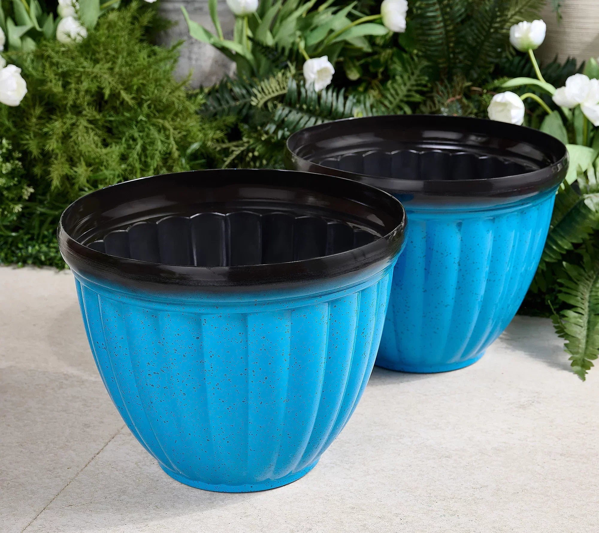 Breathable Plant Pot | Ribbed Root Growth Design | Double Drain System | Indoor & Outdoor