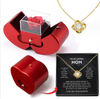 Rose Apple Jewelry Box™ | With Eternal Rose Necklace.