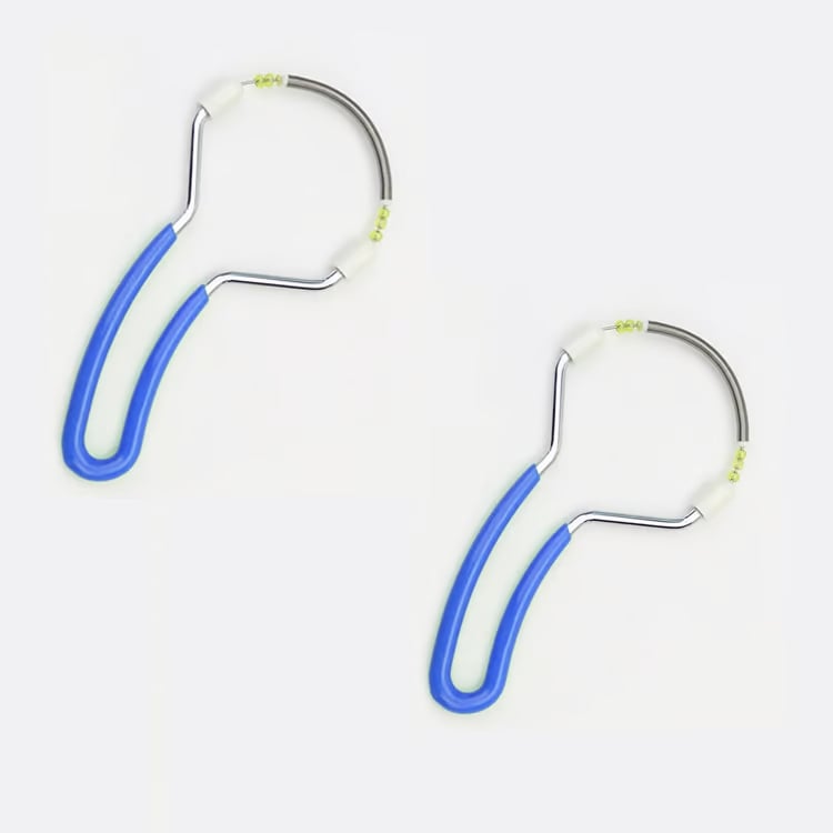 Facial Hair Remover Spring Tool | Gentle Manual Epilator | Stainless Steel | Portable & Battery-Free
