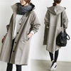 Waterproof women's trench coat with hood