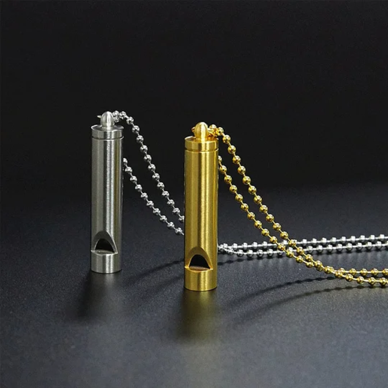 Breathing Exercise Necklace | Stainless Steel | Smoking & Vaping Alternative for Anxiety Relief