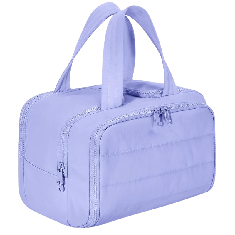 Women’s Travel Toiletry Bag | Waterproof Lining | 4 Compartments | Upright Full-Open Design | 11 × 6.3 × 9.4 in