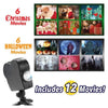 Halloween & Christmas Window Projector | LED Holographic Scenes | Includes Tripod & Videos