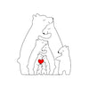 CozyBears™ Wooden Family Puzzle
