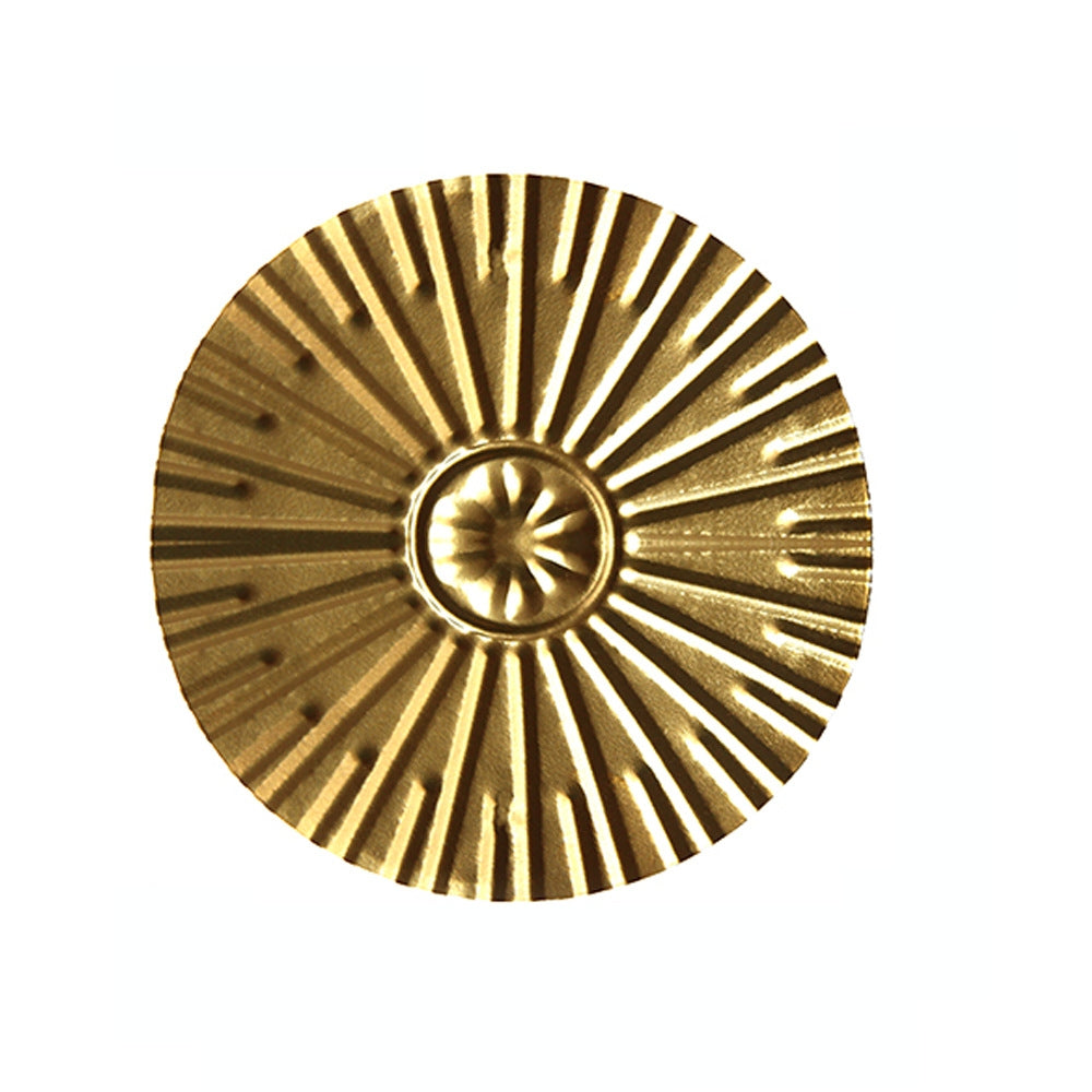 Elegant Round Gold Metal Wall Hanging Decoration